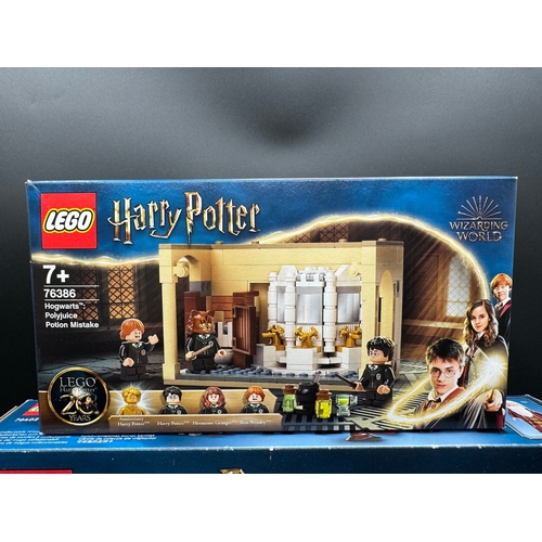 131 - Three Brand New Sealed Harry Potter Lego Sets 76402 / 76387 / 76386