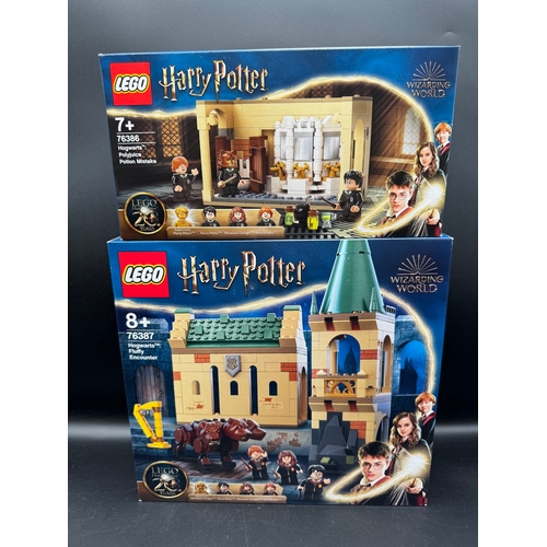 132 - Three Brand New Sealed Harry Potter Lego Sets 76386 / 76387 / 76382