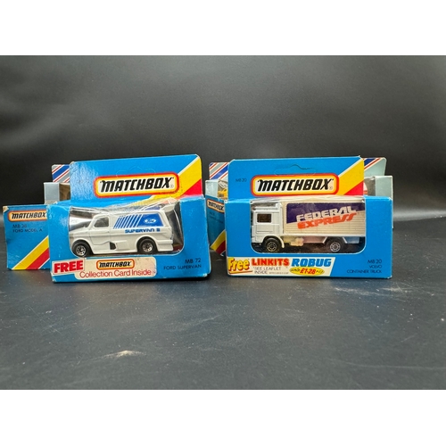 200 - A collection of 1980's Matchbox Diecast model cars / trucks