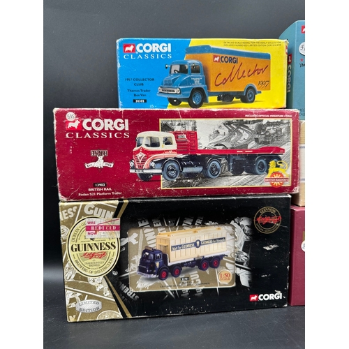 210 - Collection of 6 Corgi Classic Commercial Heavy Haulers including British Rail Foden S21, 1997 Collec... 