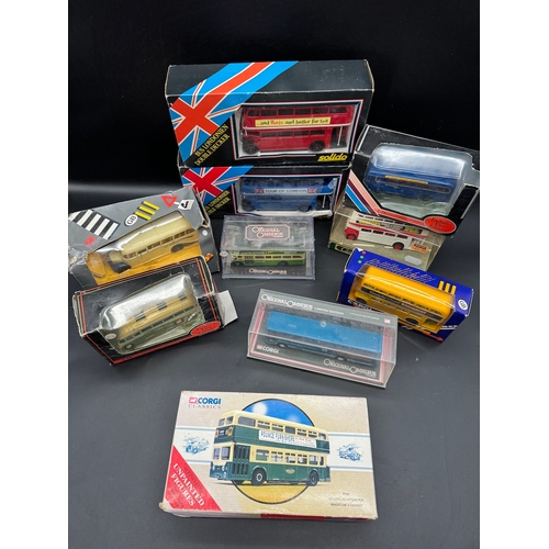 211 - A collection of Corgi Original Omnibus, Exclusive First Editions Corgi Classics & Solido Bus / Coach... 