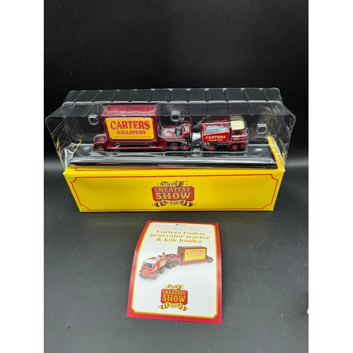 215 - Atlas Models The Greatest Show Carters Foden Generator tractor & low loader + Brekina Hauler Models