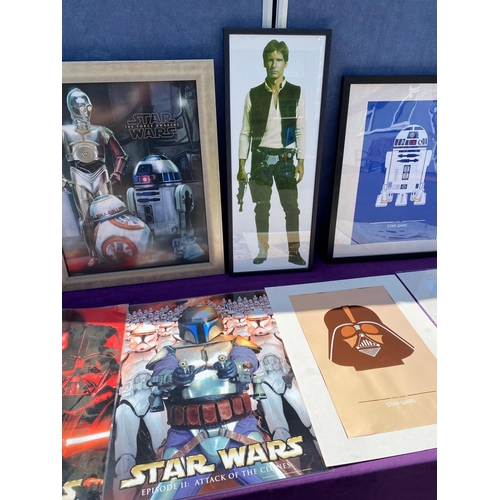 515 - Collection of Star Wars Framed & Loose posters / pictures