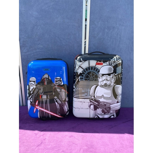 518 - Collection of Children's Star Wars Luggage Holders + others