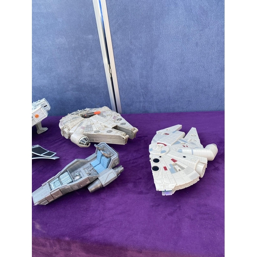 526 - A collection of Star Wars Model Fighters / Transport Vehicles including Micro Machines