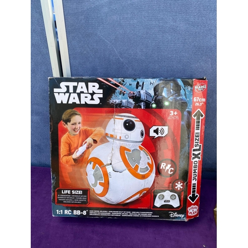 529 - Star Wars BB-8 RC Toy + Queen Amidala Blow up chair