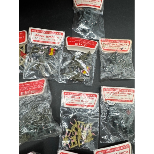 223 - A collection of 80-100 Sealed Micro Miniature infantry models by EKO