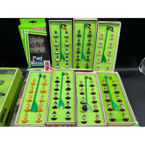 262 - A collection of 1980's Subbuteo 00 Scale Club & International Teams, The Football Game Club Edition ... 