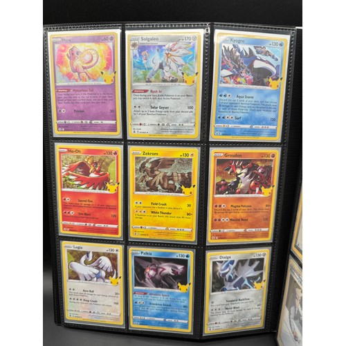 100 - Complete Pokemon Celebrations 25th Anniversary Album including Promos, Mcdonald's & Japanese in fold... 