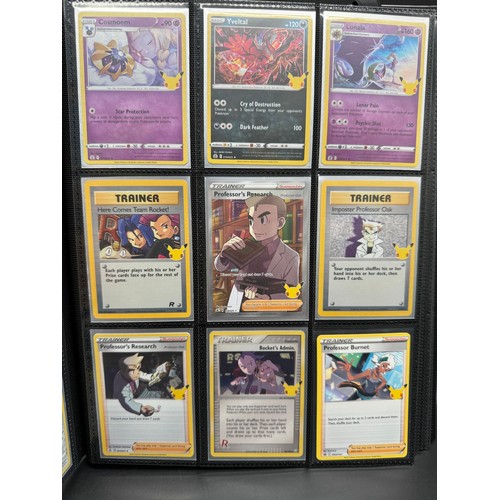 100 - Complete Pokemon Celebrations 25th Anniversary Album including Promos, Mcdonald's & Japanese in fold... 