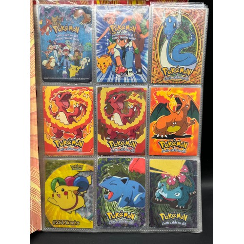 102 - Vintage Pokemon Topps Folder + Trading Cards