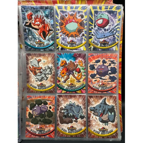 102 - Vintage Pokemon Topps Folder + Trading Cards