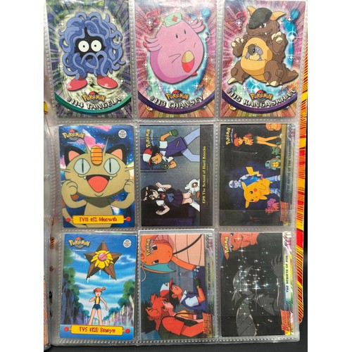 Vintage Pokemon Topps Folder + Trading Cards