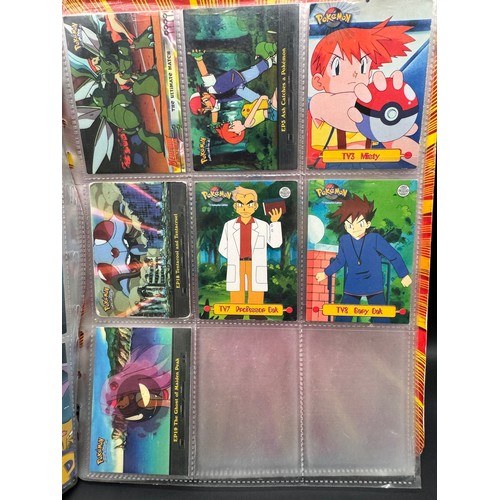 102 - Vintage Pokemon Topps Folder + Trading Cards