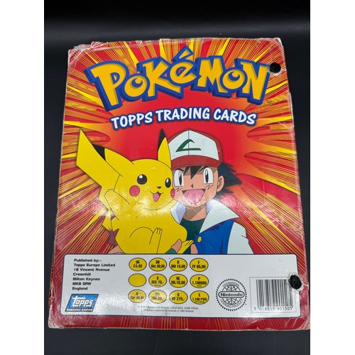 102 - Vintage Pokemon Topps Folder + Trading Cards