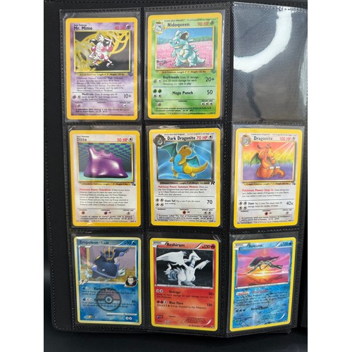 108 - Pokemon Album Full of Various Holo Cards from Wizard of the Coast Era to Sun & Moon includes 33x  1s... 