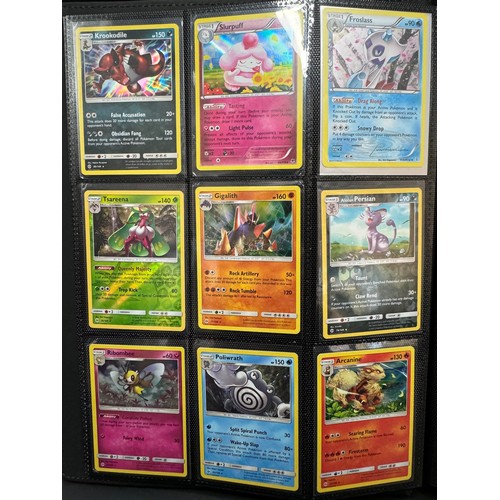 108 - Pokemon Album Full of Various Holo Cards from Wizard of the Coast Era to Sun & Moon includes 33x  1s... 