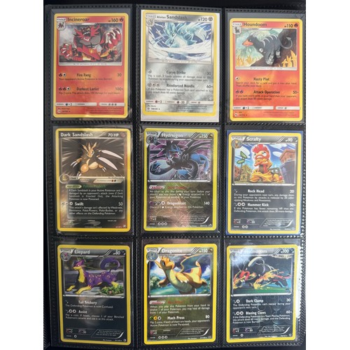 108 - Pokemon Album Full of Various Holo Cards from Wizard of the Coast Era to Sun & Moon includes 33x  1s... 