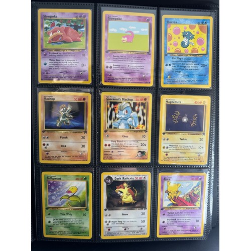 108 - Pokemon Album Full of Various Holo Cards from Wizard of the Coast Era to Sun & Moon includes 33x  1s... 