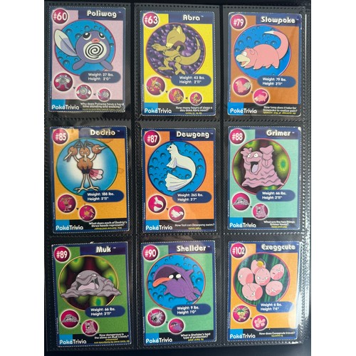 109 - Collection of vintage Pokemon Poke Trivia cards, Old Maid Cards + Gold foil Copies of WOTC Era tradi... 