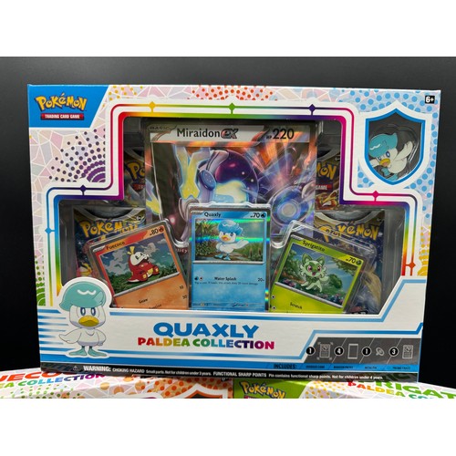 110 - Sealed Pokemon TCG Paldea Pin Collection Box - Sprigatito / Fuecoco / Quaxly