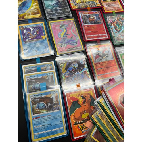 111 - Collection of 58 Holographic Pokemon Cards from various sets + 1 Topps Charizard, Ninetales Holo Bas... 