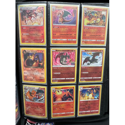 107 - Pokemon Folder including Holos & Non Holo's Charmander, Charmeleon & Charizard Cards from various in... 