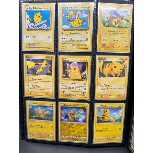 106 - Pokemon Album Containing Various Pikachu, Raichu, Morpeko & Dedenne Cards from various sets from the... 