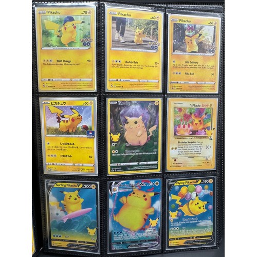 106 - Pokemon Album Containing Various Pikachu, Raichu, Morpeko & Dedenne Cards from various sets from the... 