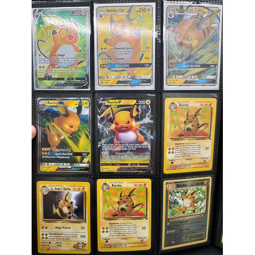 106 - Pokemon Album Containing Various Pikachu, Raichu, Morpeko & Dedenne Cards from various sets from the... 