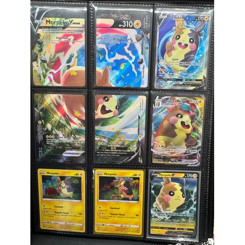 106 - Pokemon Album Containing Various Pikachu, Raichu, Morpeko & Dedenne Cards from various sets from the... 