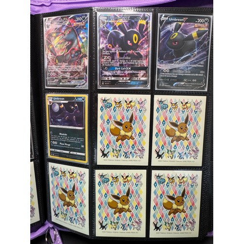 105 - Pokemon Album containing Eevee & Evolvements - contains Holo cards from last 20 years including Foss... 