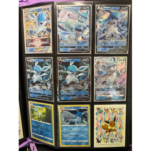 105 - Pokemon Album containing Eevee & Evolvements - contains Holo cards from last 20 years including Foss... 