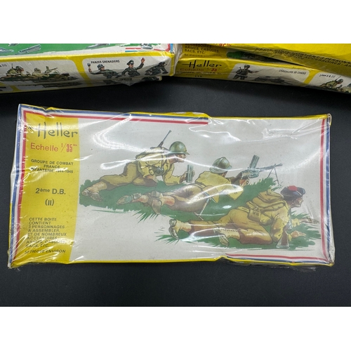 238 - 10 sealed Heller German / French Infantry Plastic model Kits