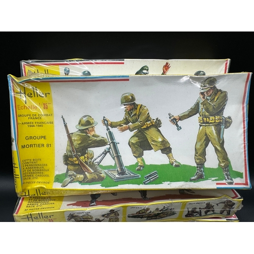 238 - 10 sealed Heller German / French Infantry Plastic model Kits