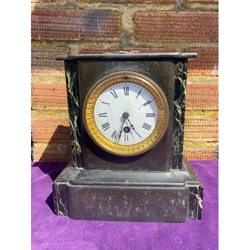 102 - Antique Marble Mantle Clock