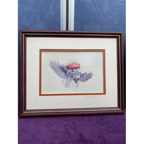 177 - Two signed Native American prints.