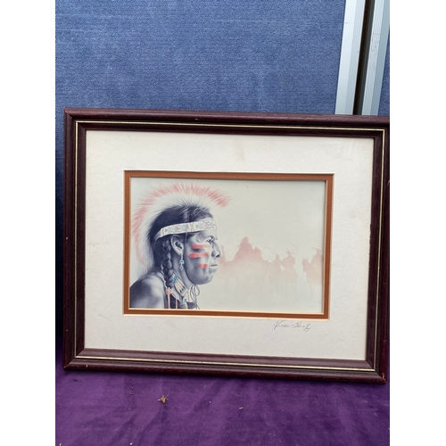 177 - Two signed Native American prints.