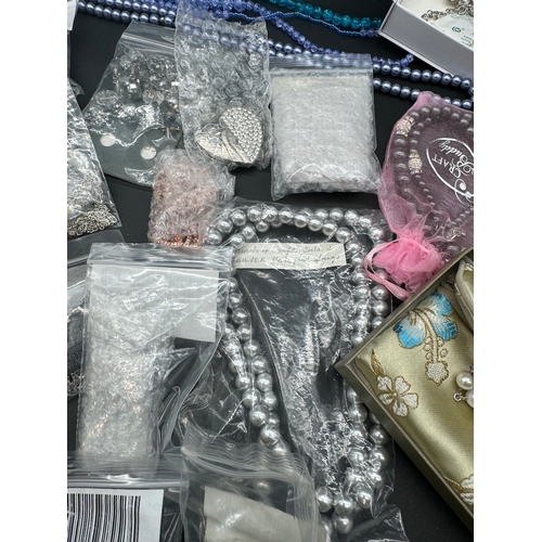 17 - Quantity of New Costume Jewellery including glass bead necklaces / Chains / Brooches etc