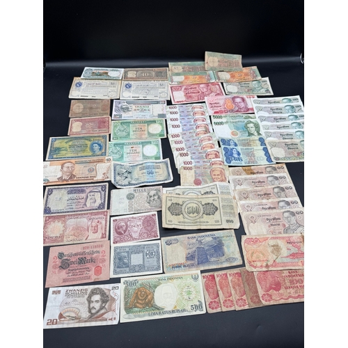 19 - Large quantity of early to mid 20th century World bank notes / currency -  including Hong Kong Dolla... 