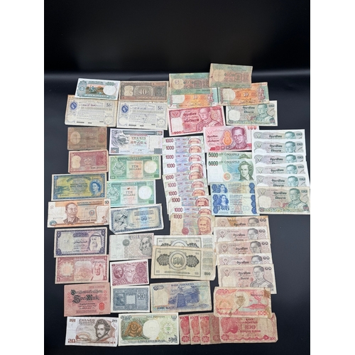 19 - Large quantity of early to mid 20th century World bank notes / currency -  including Hong Kong Dolla... 