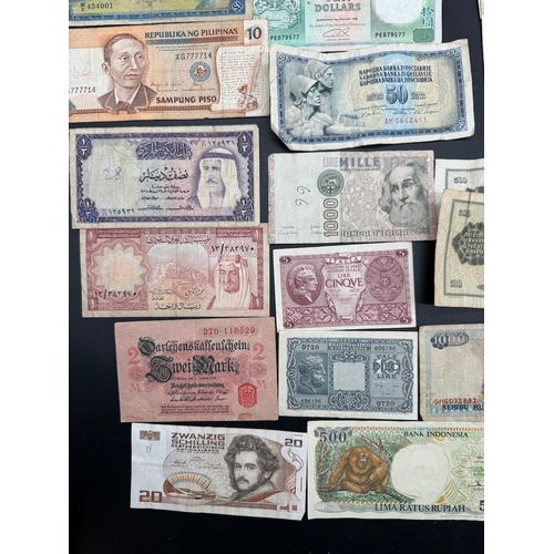 19 - Large quantity of early to mid 20th century World bank notes / currency -  including Hong Kong Dolla... 