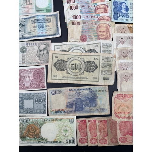 19 - Large quantity of early to mid 20th century World bank notes / currency -  including Hong Kong Dolla... 