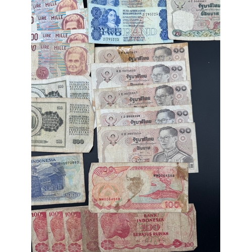 19 - Large quantity of early to mid 20th century World bank notes / currency -  including Hong Kong Dolla... 