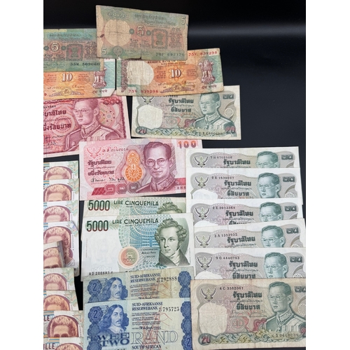 19 - Large quantity of early to mid 20th century World bank notes / currency -  including Hong Kong Dolla... 