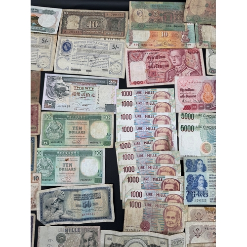 19 - Large quantity of early to mid 20th century World bank notes / currency -  including Hong Kong Dolla... 