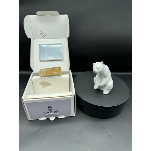 41 - Mint in Box Lladro Resting Polar Bear - 01001208