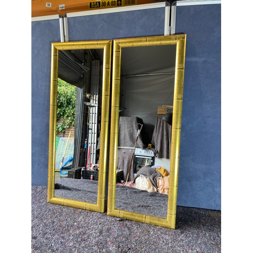 48 - A pair of Modern gilt framed mirrors.