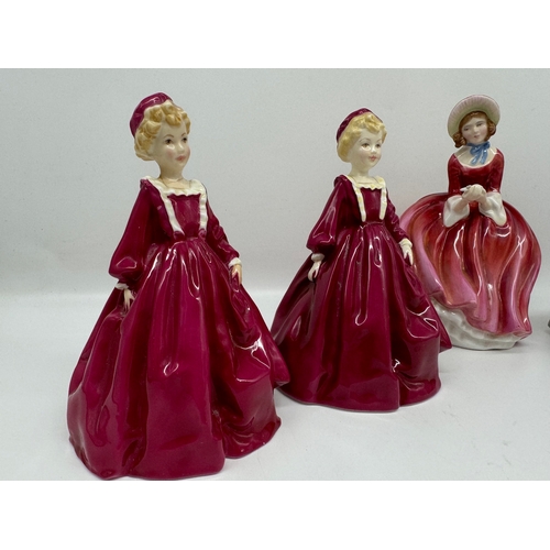 62 - Royal Worcester & Royal Doulton Porcelain Figurines