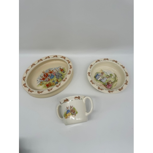 67 - William Edwards Queen Elizabeth II Commemorative Tea Service + 1 other & Royal Doulton Bunnykins 3 p... 